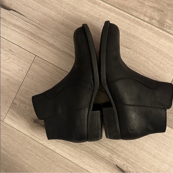Kork-Ease Black Velma Leather Ankle Boots+Born Black Leather Ankle Boots Bundle - Picture 12 of 16
